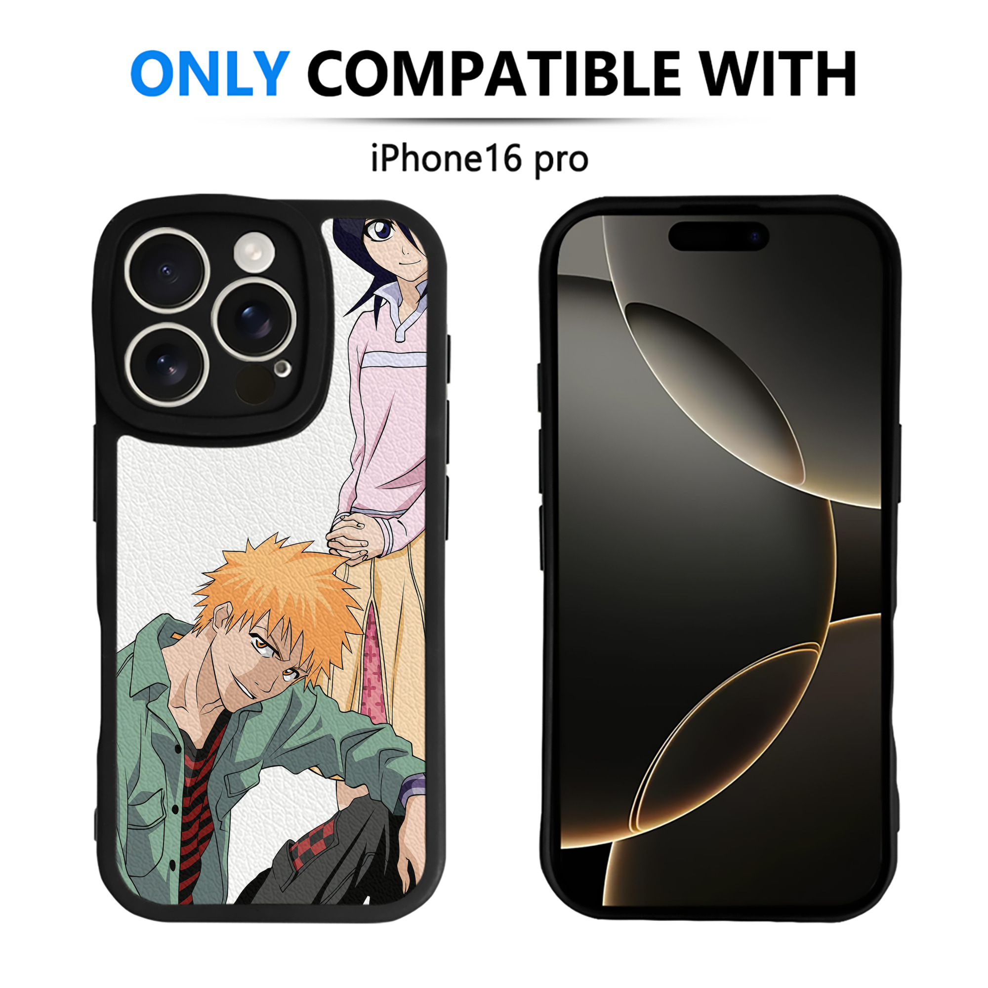 （画像用） ブリーチ BLEACH 【iPhone 16シリーズ対応】シリコンスマホケース（レザー調） 材質：シリコン